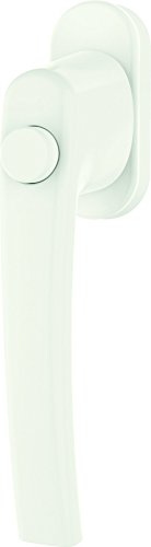Fenstergriff Roto Line Druckknopf verkehrsweiß mit Schrauben Vierkantstift 7 x 43 mm