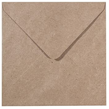 Vaessen Creative Florence Umschläge 120g 16x16cm Kraft 25pcs, Braun