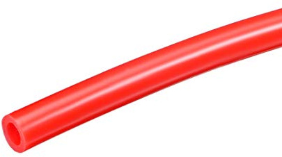 sourcing map Silikonschlauch, 6 mm Innendurchmesser x 10 mm Außendurchmesser, 3 m, flexibler Silikon-Gummi-Schlauch, Luftschlauch für Pumpenübertragung, Rot