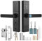 JJ. Accessory Touchscreen Smart Lock WiFi Touch Screen Fingerprint Password IC Card Smart Door Lock with Mechanical Key for Tuya