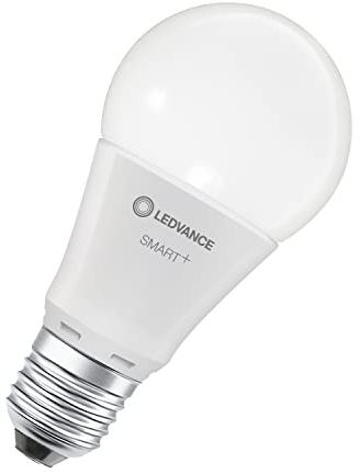 LEDVANCE Smarte LED-Lampe mit WiFi Technologie, Sockel E27, Dimmbar, Warmweiß (2700 K), 60W-Ersatz, SMART+ WiFi Classic Dimmable, 3er-Pack