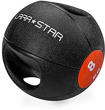 Medizinbälle Hua Doppelgriff Medizinball 8kg, Elastischer Gummiball, Rutsch- Und Sturzfestigkeit, Agiles Gleichgewichtstraining Schwerkraftball, Home Gym Herren- Und Damensportgeräte