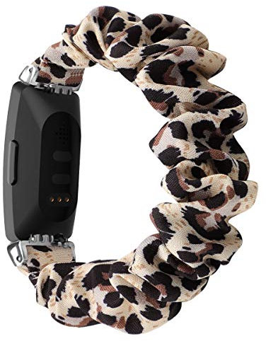 Chofit Strap Compatible with Fitbit Ace 2 Straps, Replacement Scrunchies Arm Band Chiffon Satin Wristband for Women for Kids Girls Ace 2 Fitness Tracker (G)