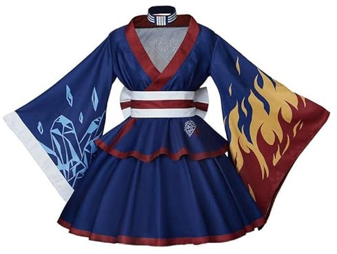 Abito kimono da donna Asui Tsuyu Todoroki Cosplay Costume giapponese Lolita Robe