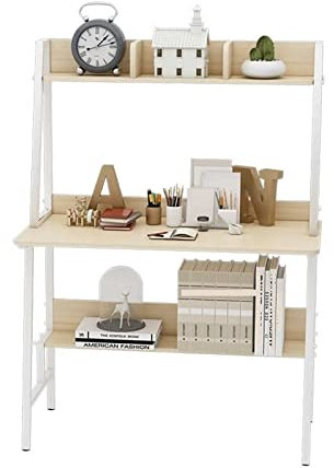 Laptop-Tisch Computertisch Computer Schreibtisch Schreibtischbuch Bücherregal Bücherregal Kombination Home Office Schreibtisch Einfacher Studien Schreibtisch Erwachsener Schreibtisch Schreibtisch Arbe