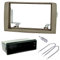 sound-way Kit di Montaggio Autoradio, Facciata Telaio Radio 1 DIN / 2 DIN, Adattatore Compatibile con Fiat Idea/Lancia Musa Dark Silver