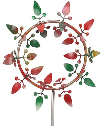 UPQRSG 37.2in Wind Spinner, Molino de Viento de Metal Decoraciones de Jardín, Spinner de Viento Grande Estable de Acero Inoxidable, Escultura de Viento Al Aire Libre para Jardín, Patio, Patio