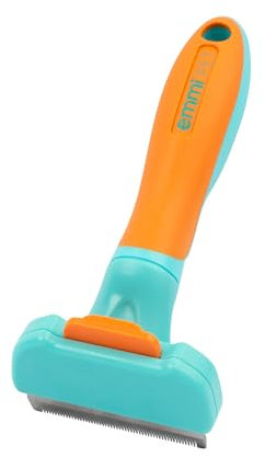 emmi-pet Hundebürste & Katzenbürste H2 für Kurzhaar & Langhaar, Bürste für Pferdehaar, doppelseitiger Bürste unterwolle, entfernt Unterwolle, Verknotungen und Verfilzungen