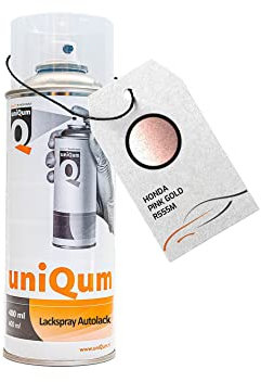 uniQum Autolack Spraydose für HONDA PINK GOLD R555M Autolack Reparatur 400 ml