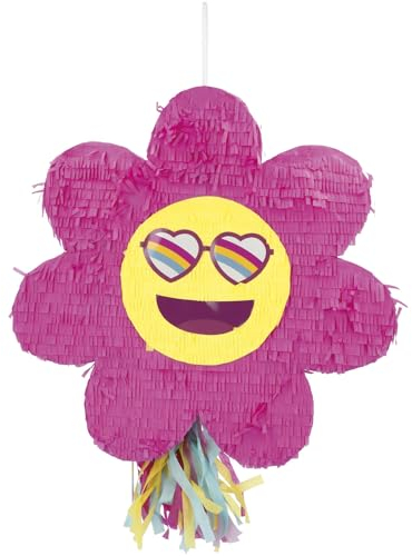 Folat 25037 Groovy Hippie Boho Party - Piñata - Boho Girlz - 31 x 45 x 10 cm - Rétro Rainbow Peace pour Décorations