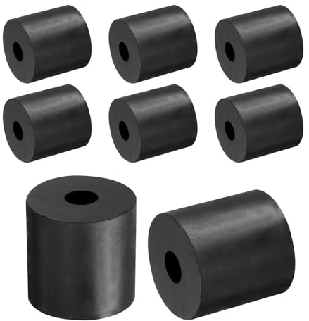 QUARKZMAN Espaciadores de Goma 40mm OD 12mm ID 40mm de Altura 8 piezas | Espaciador Redondo Antivibración Arandelas Gruesas para Accesorios de Hogar y Coche