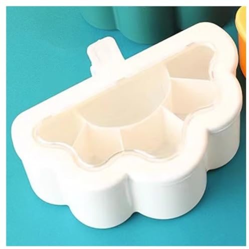GOOPEEG Set Zuccheriera Utensili da Cucina Scatole per Condimenti Set Pepe Zuccheriera Sale Spezie Shaker Barattoli di Stoccaggio Contenitore per Condimenti da Cucina Forniture per Spezie(White)