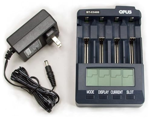 Generic Battery Charger Tester Analyzer for Household Rechargeable Batteries AA AAA NiMH NiCd Li-ion 18650 26650