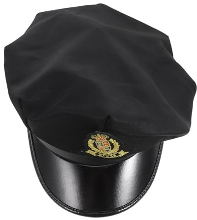 VALICLUD Cosplay Hut Kappe Matrosenkapitän Hut Marine Kostüm Zubehör Für Erwachsene