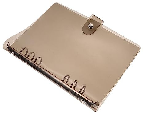 NUOBESTY Portable Loose-Leaf Case for Notepad Plastic Handbook Shell Protection Cover for Notebook for Home Office Journaling