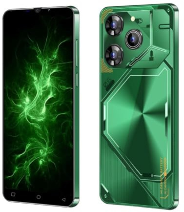 Daul SIM Cheap Mobile Phone,5.0 inch Screen, Android 9.0 Basic Smartphone, 3000mAh Big Battery,Dual camera, Sopport Bluetooth/Wifi/fm/Face Unlock Cell Phone (Green)