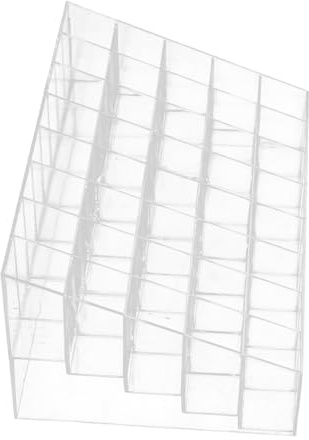 ELAYARD Delicate Multi-grid Lipstick Stand 2pcs Cosmetic Display Rack Desktop Organizer for Home Makeup Storage and Lipstick Holder