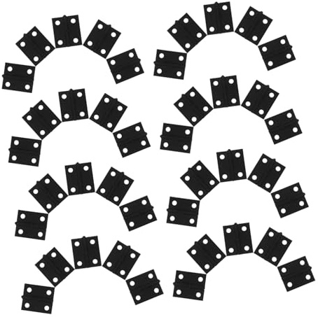 FUTUREORYY 50 Pièces Mini Loquets Noirs Pour Boîtes Bois Portes Miniatures Et Loquets Décoratifs Rétro Loquets De Meubles Simples à Installer Pour Petits Projets De Bricolage