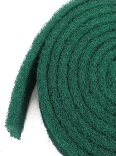 Niceminiwall Rollo de estropajo de esmeril de 5,8 metros para limpieza de cocina, cepillo de lavado de platos con abrasivo para ollas, estufas y suelos de azulejos, nailon de grado industrial (10 cm x