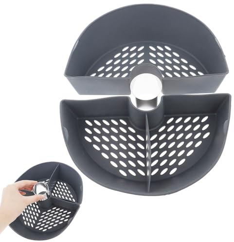 Genérico Vaporera De Silicona Para Alimentos – Silicona De Alimenticio 23 Cm | Cesta Vaporera Plegable Resistente Al Calor | Cocina Saludable Para Olla A Presión, Y Cocina