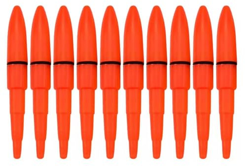 Junifeey 10 x wasserdichte LED-Nacht-Angelruten-Lichtstäbe, Ersatz-Angelrutenspitze, Knicklichter, Futterspender, Bissanzeiger, große LED, leuchtet im Freien, Nachtwerkzeug