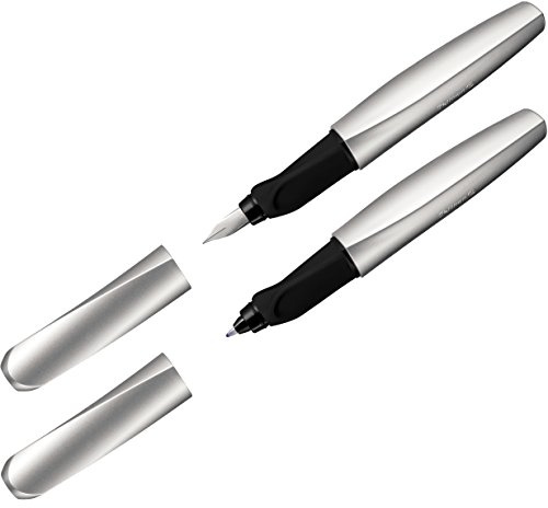Pelikan Twist Füller M-Mine, silber/schwarz (silver) + 1 weitere Artikel
