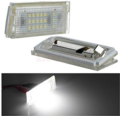 GOFORJUMP 2pcs LED Car License Plate Light Registration Number Plate Lights For B/MW Mini Cooper ONE R50 Convertible R52 Cooper S R53 White