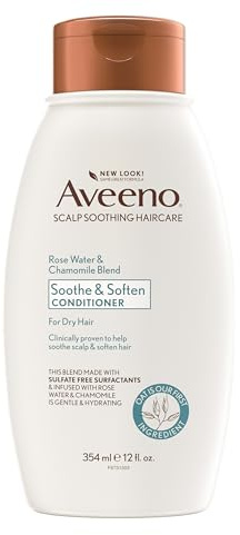 Aveeno Rose Water & Chamomile Blend Sulfate-Free Conditioner,12 Fl Oz
