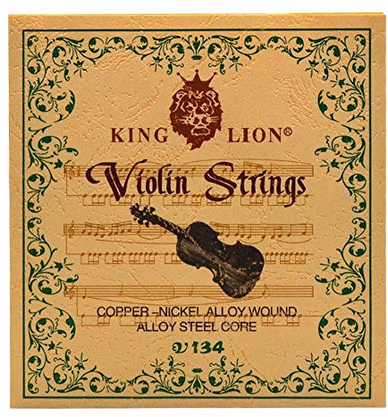 Fansjoy Geigensaiten (E-A-D-G) Voller Satz, Universal Violinsaiten Stahlkern Stahlsaiten für 4/4, 3/4, 1/2, 1/4 Geigen