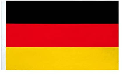 Bandiera Germania, Bandiera Nazionale Tedesca, Misura 145X90cm, Tessuto Poliestere Con Passante Per L'Asta (Germany)