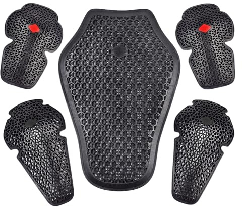 CE Level 1 Approved Motorcycle Back Protector Universal Motorbike Shoulder Pads Elbow Pads Soft Motorcycle Jacket Insert Armor Moto Dorsal Equipment (5pcs/lot)