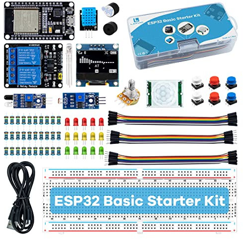 LAFVIN Basic Starter Kit for ESP32 ESP-32S WiFi I OT Development Board with Tutorial Compatible with Arduino IDE