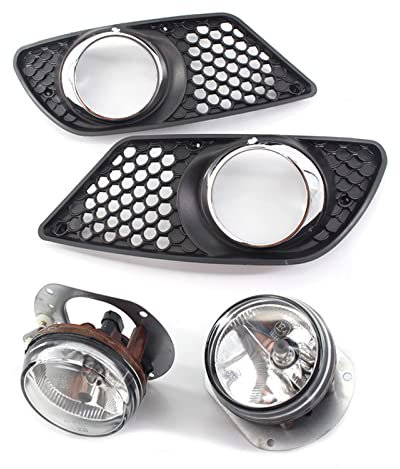 Luci Antinebbia Anteriori 2 Pezzi/Set H7 Fendinebbia con Griglia per Griglia W204 08-10 AMG