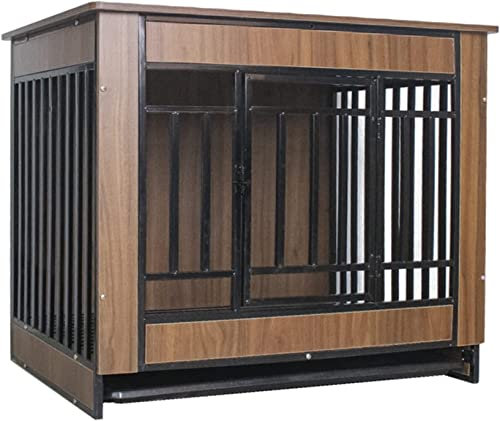 hundehütte outdoor , Multifunktionale Haustierkäfigbox, Große Hundebox Im Möbelstil, Beistelltisch For Den Innenbereich Mit Rollen, Abnehmbarem Boden, Haustierhaus For Kleine, Mittelgroße Und Große Hu