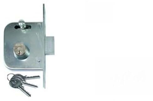 2PZ SERRATURA DA INFILARE PER CANCELLI CATENACCIO E SCR. CON NOTTOLINO 065 - mm.45 con catenaccio da mm.70 (06545400)