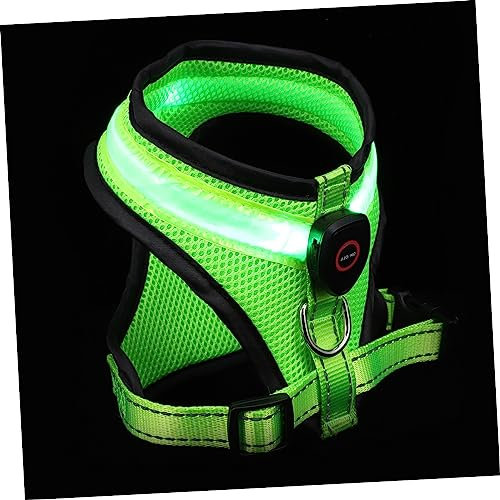 Toddmomy 1 Satz Leuchtweste für Hunde hundewarnwesten Hunde Leuchtend Leuchtendes Hundegeschirr Gepolstertes Anzuggeschirr für Hunde Haustier Tanktops Sommer-Welpenweste USB Gurt