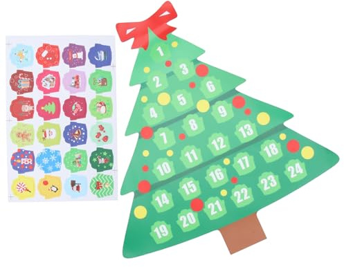 CIYODO Weihnachts-adventskalender Baum Magnet Satz Für Kühlschrank Mit Textur Weihnachtsdeko Innen