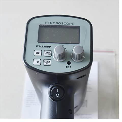 JOXLOVER Digitaler Drehzahlmesser, Drehzahlmesser, Tragbares Stroboskop DT-2350PD Digital Tachometer Handheld Wide Messbereich 50-30000 FPM Digital Flash Analyzer Tachometer Genaue Messung