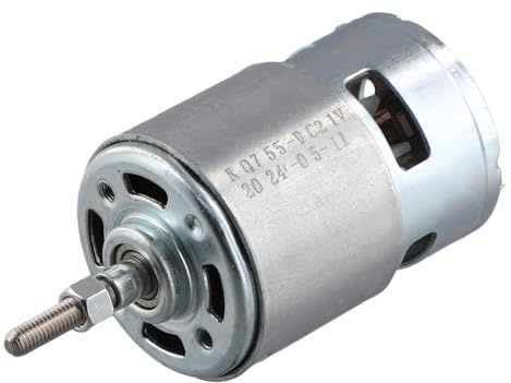 casstaly Motor 755 DC para desmalezadora 21 V, motor cortador de césped con eje para cortar y recortar malas hierbas eficientes