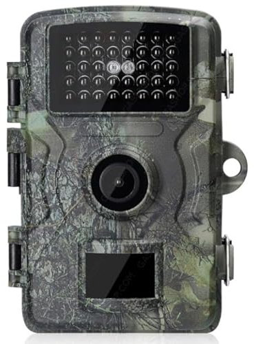 Di Tutto Per Tutti® - Fototrappola 16MP 1080P, fototrappola Da Caccia Notturna con IR Visione, Sensore di Movimento Fotocamera Per La Fauna Selvatica Impermeabile IP66