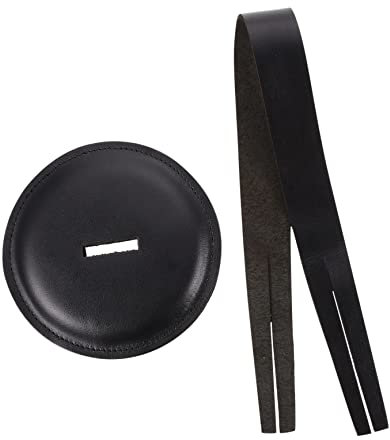 FUNOMOCYA Juego De Almohadillas Protectoras Profesionales Para Platillos De Cuero Negro, Correa Especial Para Protección De Platillos, Accesorio Duradero Para Músicos De Orquesta y Batería
