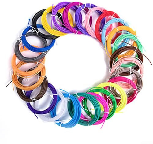 HpLive 3D Stift Filament PLA, 1,75mm 3D-Filament-Ersatz für 3D-Drucker, 3D Stift Farben Stiftminen (Zufällige Farben)(Zufällige Farben((3M-20 Farben)