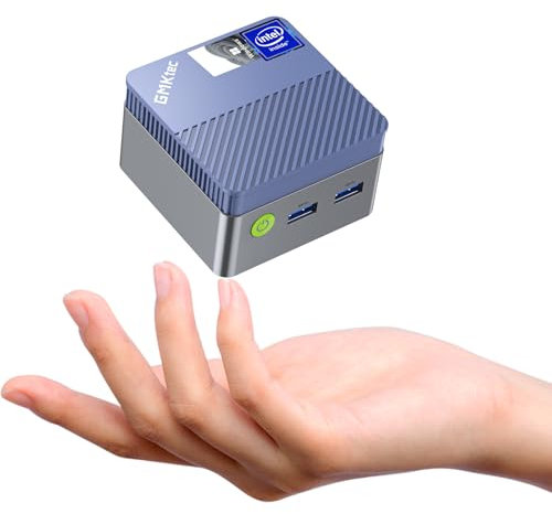 GMKtec Mini PC N97（Battere N150/N100/N97）, Micro Desktop G5, 12a generazione Intel Alder Lake N97 (fino a 3,60 GHz) 12 GB DDR5 512 GB Hard Disk per Business, Scuola, Ufficio