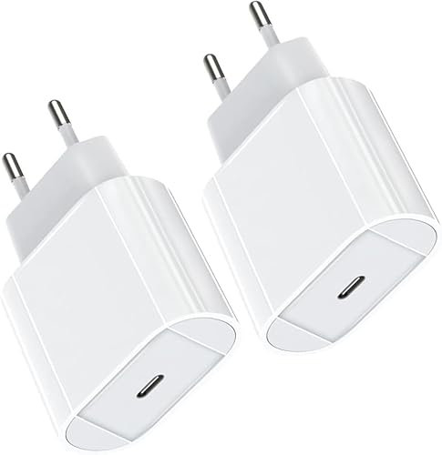 Chargeur USB C,Chargeur Rapide,2PACK for iphone - Certifié MFi - Adaptateur USB C Alimentations Prise,Compatible avec iPhone 15/15 Pro/15 Pro Max/15 Plus/14/13/12/11/iPad,Galaxy,Pixel,etc