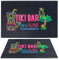 Grand tapis de bar Tiki pour comptoir de 55,9 x 35,6 cm en caoutchouc épais avec panneau « It's 5 O'Clock Somewhere » - Design unique hawaïen - Décorations de fête Luau - Tapis de séchage pour barman