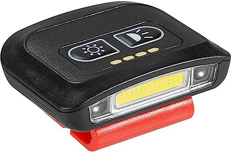 TOYANDONA Lampe Frontale De Pêche De Nuit À LED Rechargeable Pour Chapeau À Clipser Pour Camping Pour Casque De Chantier Noire