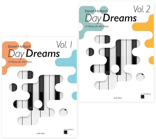 Daydreams Band 1 + Band 2 | Daniel Hellbach | 13 Klavierstücke für Klavier | Acanthus Verlag | ACM2001 + ACM2002 | Day Dreams | Soundman Piano-Bleistift
