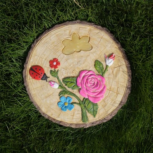 SDGBCXD Pietra da calpestio， Pavimentazione Decorativa Multicolore for Giardini, pavimentazione Antiscivolo for vialetti e vialetti for Cortili/sentieri/Cortili(Style3,1PC)