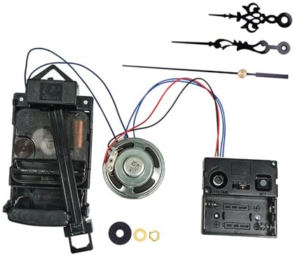 perfk Kit di Movimento per Orologio a Pendolo con lancette, Professionale, Facile da installare, Carillon con suoneria oraria, Accessori per Orologio Fai da