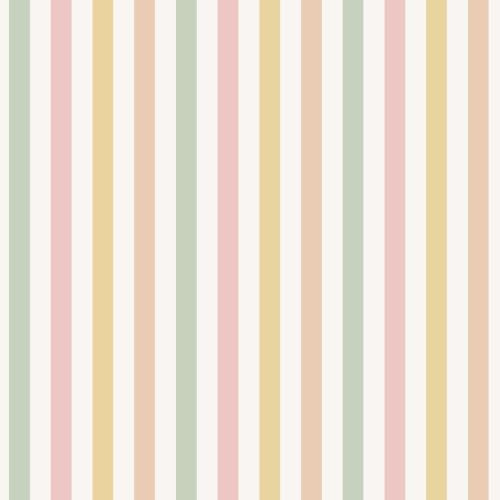 Muriva Sweet Dreams Seaside Stripe Wallpaper, Pastel Multi (M94104)